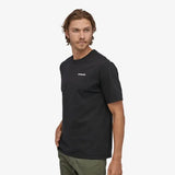T-shirt Patagonia P-6 Logo Responsibili-Tee Coton et Polyester recyclé Noir Patagonia Hersée Paris 9