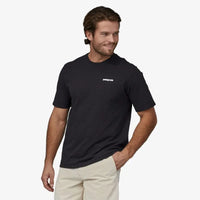 T-shirt Patagonia P-6 Logo Responsibili-Tee Coton et Polyester recyclé Noir Patagonia Hersée Paris 9