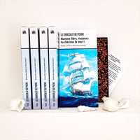 Tablette chocolat noir 74% au Sarrasin Torréfié Bio - Homme libre, toujours tu chériras la mer ! - Baudelaire Le Chocolat de Poche Hersée Paris 9