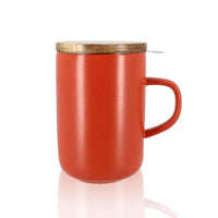 Tisanière en grès et couvercle acacia 475ML Rouge Paprika Ogo Living Hersée Paris 9