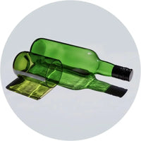 Coffret 2 verres recyclés vert - Hersée