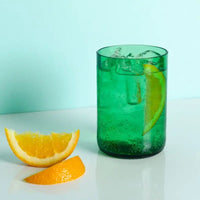 Coffret 4 verres recyclés vert - Hersée