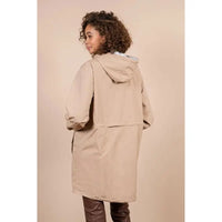 Veste Imperméable Long mixte Amelot Beige Sahara Flotte Hersée Paris 9