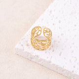Bague Athena feuillage ajouré doré Hersée Hersée Paris 9