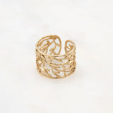 Bague Athena feuillage ajouré doré Hersée Hersée Paris 9