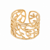 Bague Athena feuillage ajouré doré Hersée Hersée Paris 9