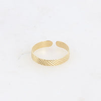 Bague Calliopée anneau effet zébré doré ajustable Hersée Hersée Paris 9
