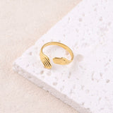 Bague Charis dorée - Mains protectrices & acier inoxydable - Hersée Hersée Hersée Paris 9