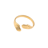 Bague Charis dorée - Mains protectrices & acier inoxydable - Hersée Hersée Hersée Paris 9