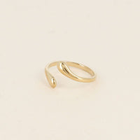 Bague Desmos double ligne entrelacée dorée Hersée Hersée Paris 9