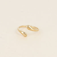 Bague Desmos double ligne entrelacée dorée Hersée Hersée Paris 9