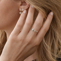 Bague Didymos double ovale argenté ajustable Hersée Hersée Paris 9