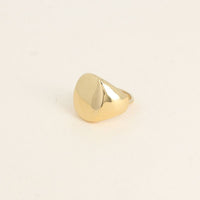 Bague Elipsi chevalière ovale dorée ajustable Hersée Hersée Paris 9