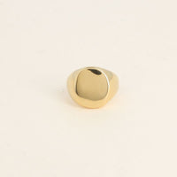 Bague Elipsi chevalière ovale dorée ajustable Hersée Hersée Paris 9
