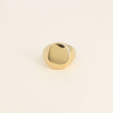 Bague Elipsi chevalière ovale dorée ajustable Hersée Hersée Paris 9