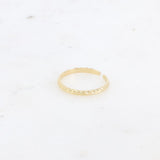 Bague Eos torsadée striée dorée ajustable Hersée Hersée Paris 9