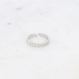Bague Helix géométrique argenté ajustable Hersée Hersée Paris 9