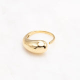 Bague Ione dorée - Forme goutte & acier inoxydable - Hersée Hersée Hersée Paris 9
