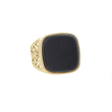 Bague Nérée dorée - Pierre naturelle & finition martelée - Hersée Hersée Hersée Paris 9