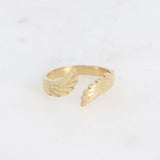 Bague Pegasos ailes texturées dorée ajustable Hersée Hersée Paris 9