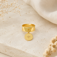 Bague Polaris doré pampille strass Hersée Hersée Paris 9