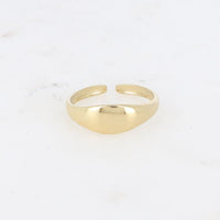 Bague Sphaira chevalière lisse dorée ajustable Hersée Hersée Paris 9