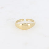 Bague Sphaira chevalière lisse dorée ajustable Hersée Hersée Paris 9