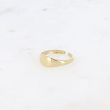 Bague Sphaira chevalière lisse dorée ajustable Hersée Hersée Paris 9
