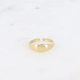 Bague Sphaira chevalière lisse dorée ajustable Hersée Hersée Paris 9