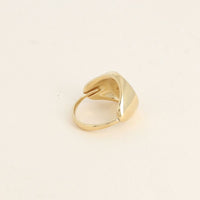Bague Sphragis chevalière ronde dorée ajustable Hersée Hersée Paris 9