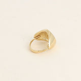 Bague Sphragis chevalière ronde dorée ajustable Hersée Hersée Paris 9