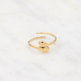 Bague Stagon double goutte dorée Hersée Hersée Paris 9