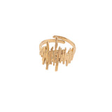 Bague Styx dorée - Motif graphique & acier inoxydable - Hersée Hersée Hersée Paris 9