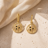 Boucles d'oreilles Astrid créole dorée Hersée Hersée Paris 9