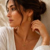 Boucles d'oreilles Astrid créole dorée Hersée Hersée Paris 9