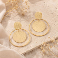 Boucles d'oreilles Phégée martelé doré Hersée Hersée Paris 9