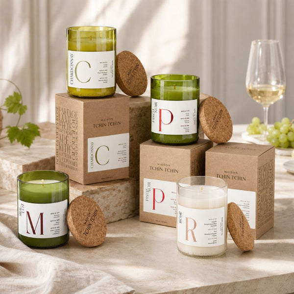Bougie parfumée cépage en bouteille recyclée - Maison Tchin Tchin Maison Tchin Tchin Hersée Paris 9
