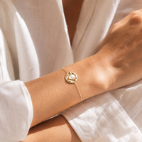 Bracelet Lotus doré nacre Hersée Hersée Paris 9