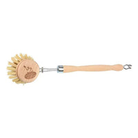 Brosse à vaisselle naturelle hêtre FSC & fibres d’agave - Droguerie Ecologique