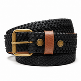 Ceinture en pneu de vélo Gravel upcyclée noire et châtaigne - La Vie est Belt La vie est belt Hersée Paris 9