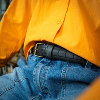 Ceinture en pneu  de vélo Véligo upcyclée noire - La Vie est Belt La vie est belt Hersée Paris 9