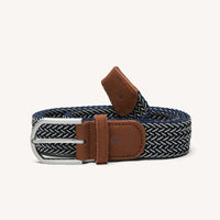 Ceinture tressée extensible en polyester recyclé bicolore - Faguo Faguo Hersée Paris 9