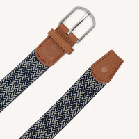 Ceinture tressée extensible en polyester recyclé bicolore - Faguo Faguo Hersée Paris 9