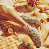 Chaussettes Les Citrons brillantes en coton - Maison Broussaud Maison Broussaud Hersée Paris 9