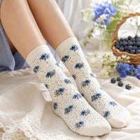 Chaussettes Les Myrtilles en coton - Maison Broussaud Maison Broussaud Hersée Paris 9