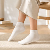Chaussettes maille ajourée écru en laine et soie - Maison Broussaud Maison Broussaud Hersée Paris 9