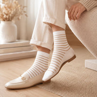 Chaussettes Les marinières rayées brillantes en coton - Maison Broussaud Maison Broussaud Hersée Paris 9
