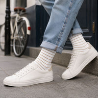 Chaussettes Les marinières rayées brillantes en coton - Maison Broussaud Maison Broussaud Hersée Paris 9