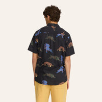 Chemise manches courtes col cubain imprimée coton bio - Revolution Revolution Hersée Paris 9