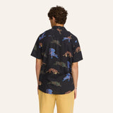 Chemise manches courtes col cubain imprimée coton bio - Revolution Revolution Hersée Paris 9